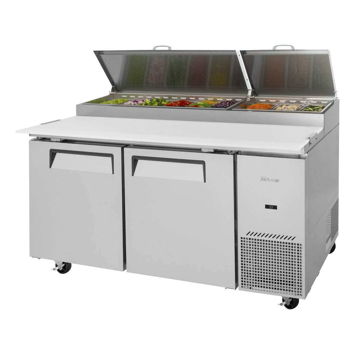 Turbo Air Refrigeration TPR-67SD-N Pizza Prep Table, 20 cu. ft., 115V - Default Title