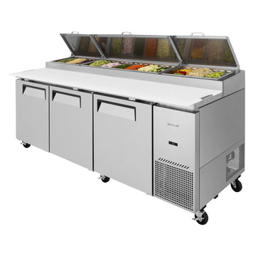 Turbo Air Refrigeration TPR-93SD-N Pizza Prep Table, 31 cu. ft., 115V - Default Title