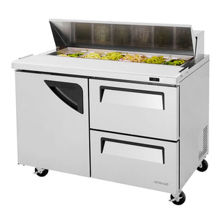 Turbo Air Refrigeration TST-48SD-D2-N Sandwich Prep Table, 12 cu. ft., 115V - Default Title