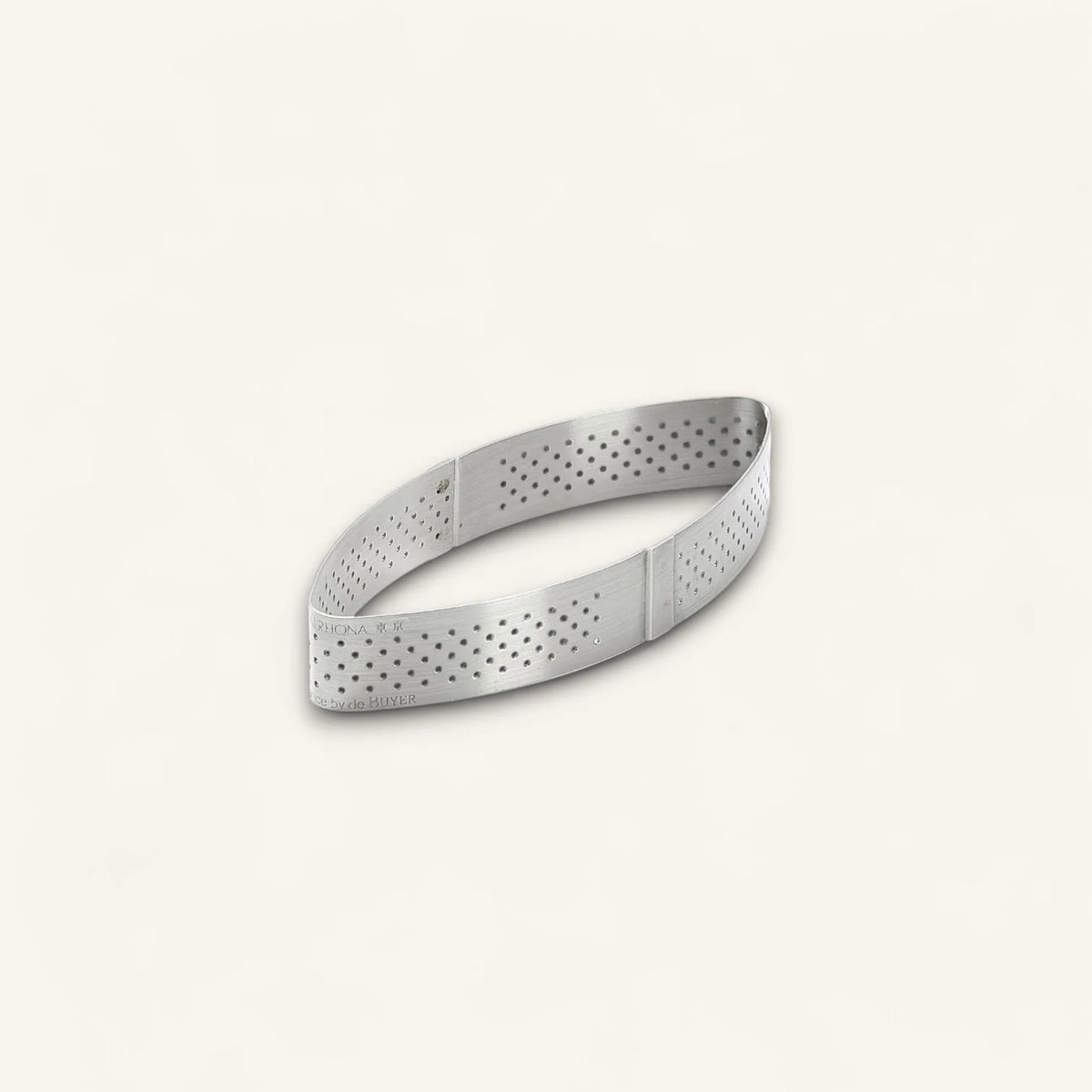 de Buyer 3099 Valrhona Stainless Steel Tart Ring, 13/16" High, Silver - 10"