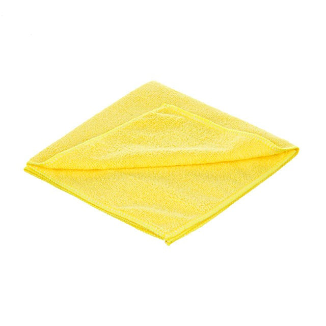 Unger Microfiber Cleaning Cloth, 16" x 16", 10/Case - Yellow