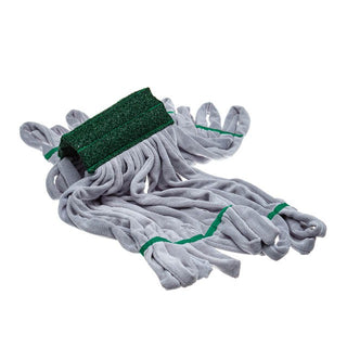 Unger SmartColor Microfiber Wet Mop Head, 11 oz. - Gray Green