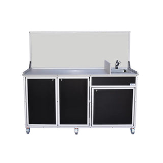 Monsam Enterprises FSC-001 Aluminum Cart, 29" x 66" - Black