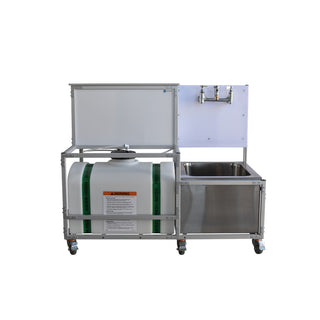 Monsam Enterprises MP-2021 Aluminum Mop Sink, 27" x 53", 110/120V - Default Title