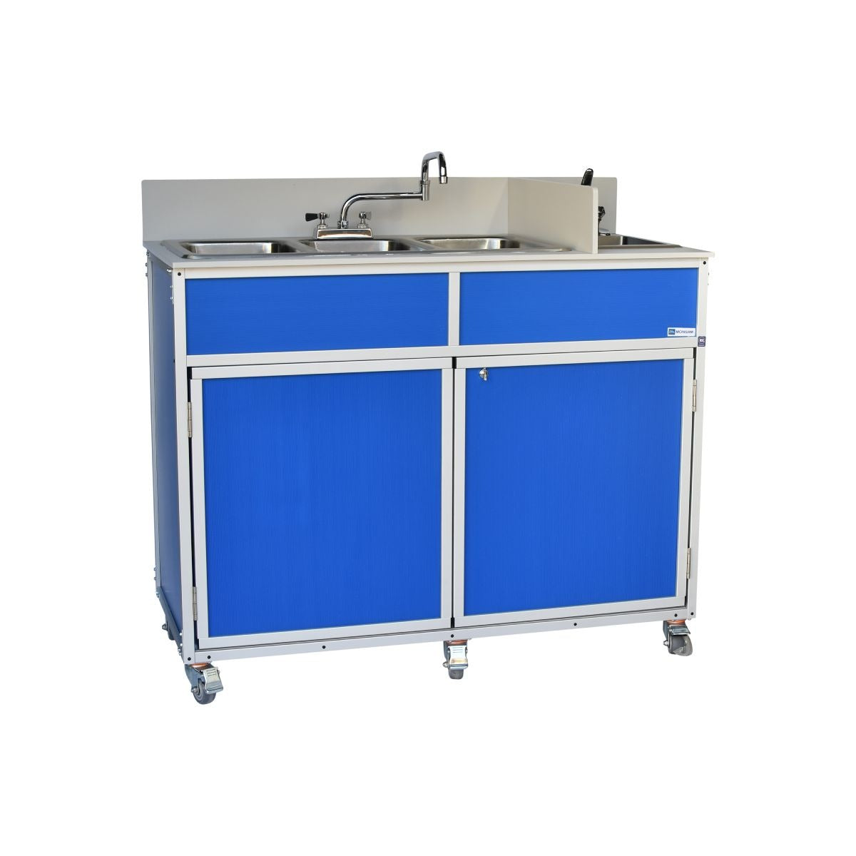 Monsam Enterprises NS-004 Aluminum Portable Sink, 24" x 50", 110/120V Volts - photo 3
