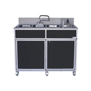 Monsam Enterprises NS-004 Aluminum Portable Sink, 24" x 50", 110/120V Volts - White