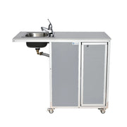 Monsam Enterprises NS-2020 Aluminum Portable Sink, 22" x 26", 110/120V - Brown