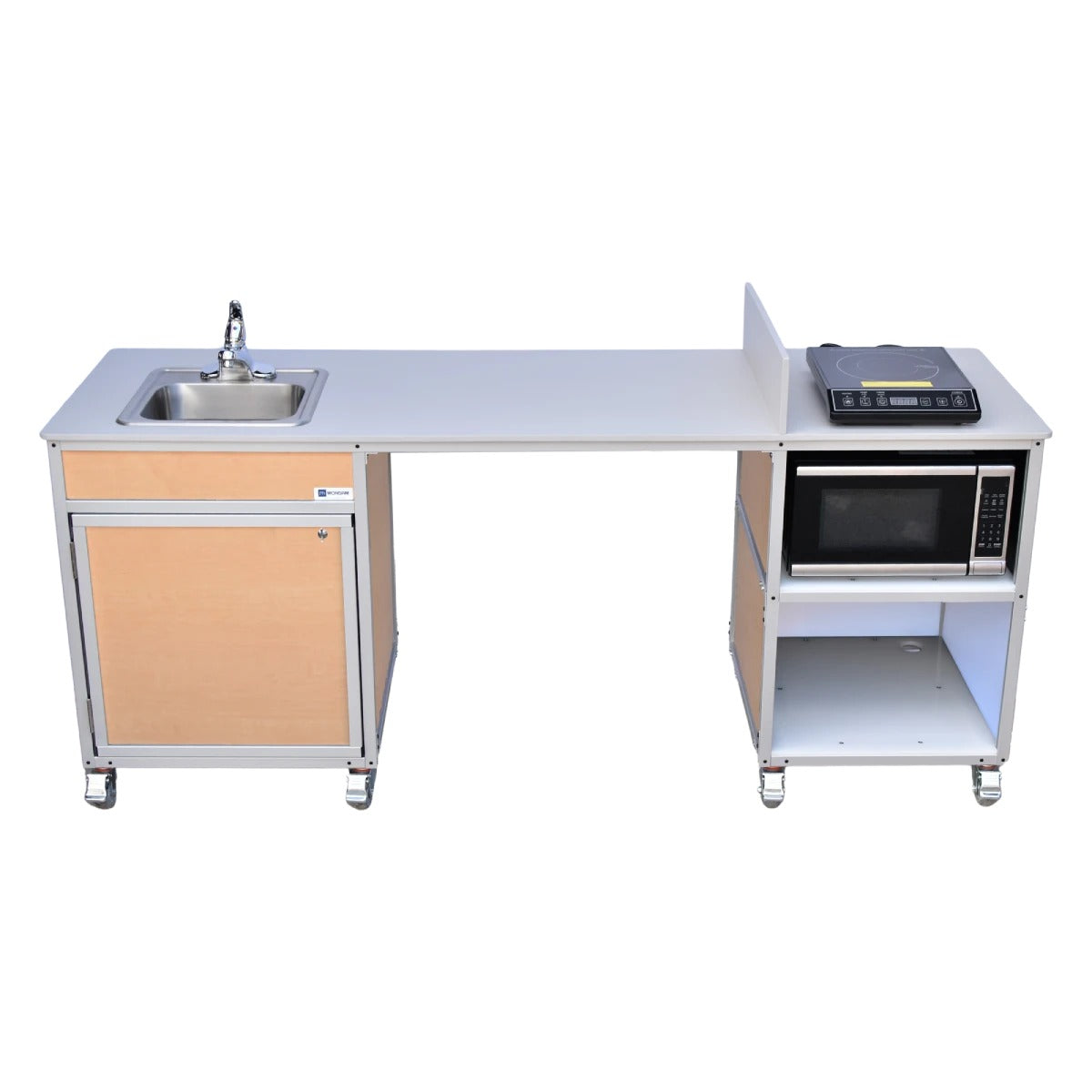 Monsam Enterprises PK-2020 Portable Kitchen, 23" x 69 1/2" - Gray