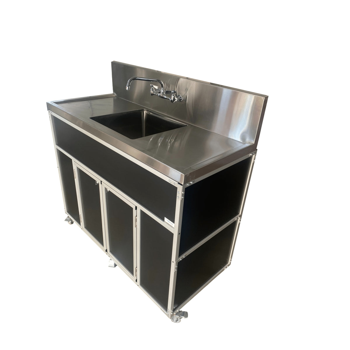 Monsam Enterprises PSE-2001LA Aluminum Portable Sink, 24 1/4" x 55", 110/120V Volts - photo 2