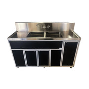 Monsam Enterprises PSE-2002LA Aluminum Portable Sink, 24 1/4" x 72 1/4", 110/120V Volts - photo 2