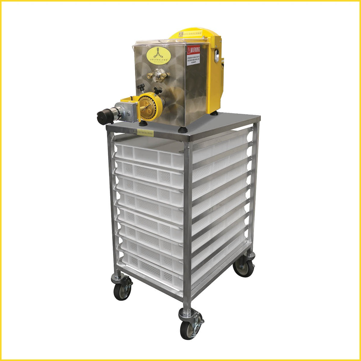 Arcobaleno AEX18 Stainless Steel Pasta Extruder, 11" Wide, 120V - Default Title