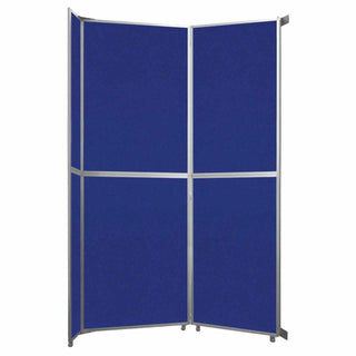 Versare Fabric Room Divider, Blue - 7 15/16' x 101 1/4"