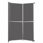 Versare Fabric Room Divider, Gray - photo 2