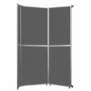 Versare Fabric Room Divider, Gray - 7 15/16' x 147"