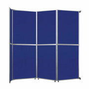 Versare Fabric Room Divider, Blue - 11 3/4' x 147"