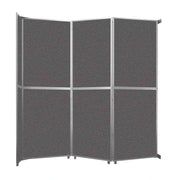 Versare Fabric Room Divider, Gray - 11 3/4' x 101 1/4"