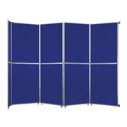 Versare Fabric Room Divider, Blue - 15 9/16' x 147"