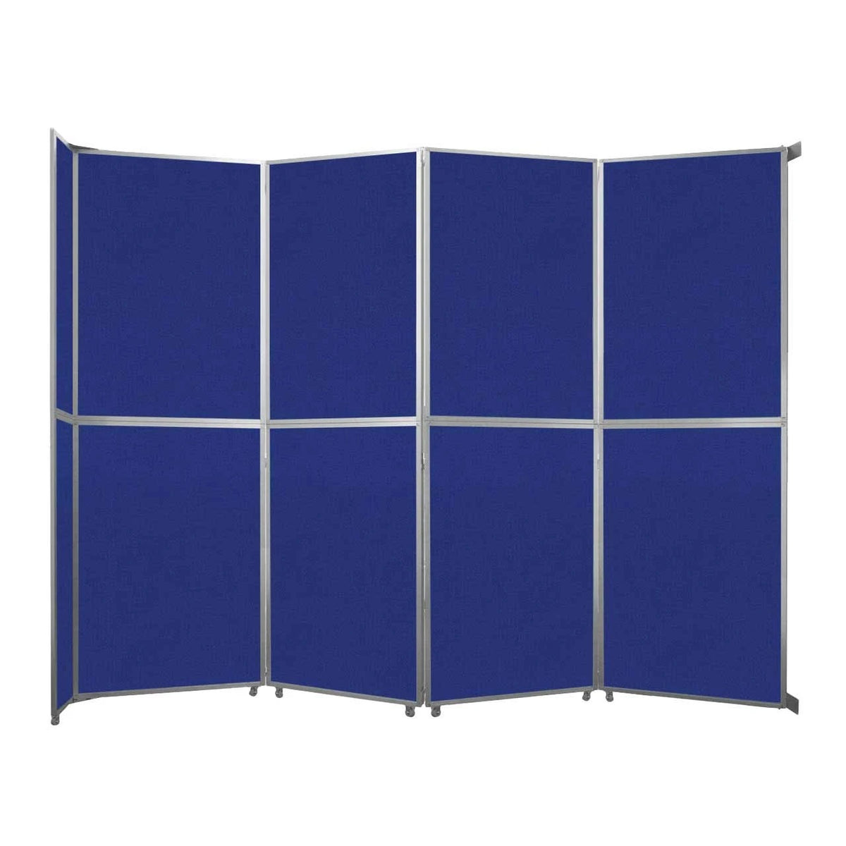 Versare Fabric Room Divider, Blue - 15 9/16' x 147"