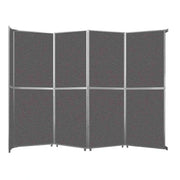 Versare Fabric Room Divider, Gray - 15 9/16' x 147"