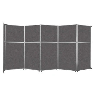 Versare Fabric Room Divider, Gray - 19 1/2' x 120 3/4"