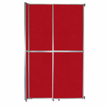 Versare Fabric Room Divider, Black - 6 13/16' x 101 1/4"