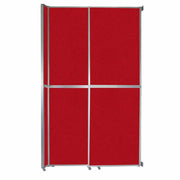 Versare Fabric Room Divider, Black - 6 13/16' x 147"