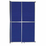 Versare Fabric Room Divider, Blue - 6 13/16' x 101 1/4"