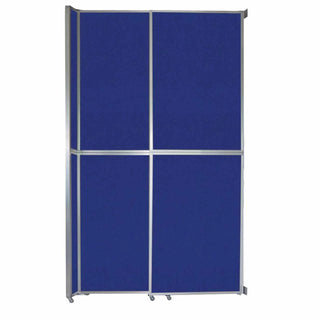 Versare Fabric Room Divider, Blue - 6 13/16' x 101 1/4"