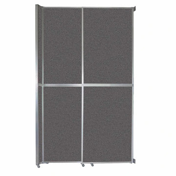 Versare Fabric Room Divider, Gray - 6 13/16' x 101 1/4"