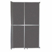 Versare Fabric Room Divider, Gray - 6 13/16' x 147"