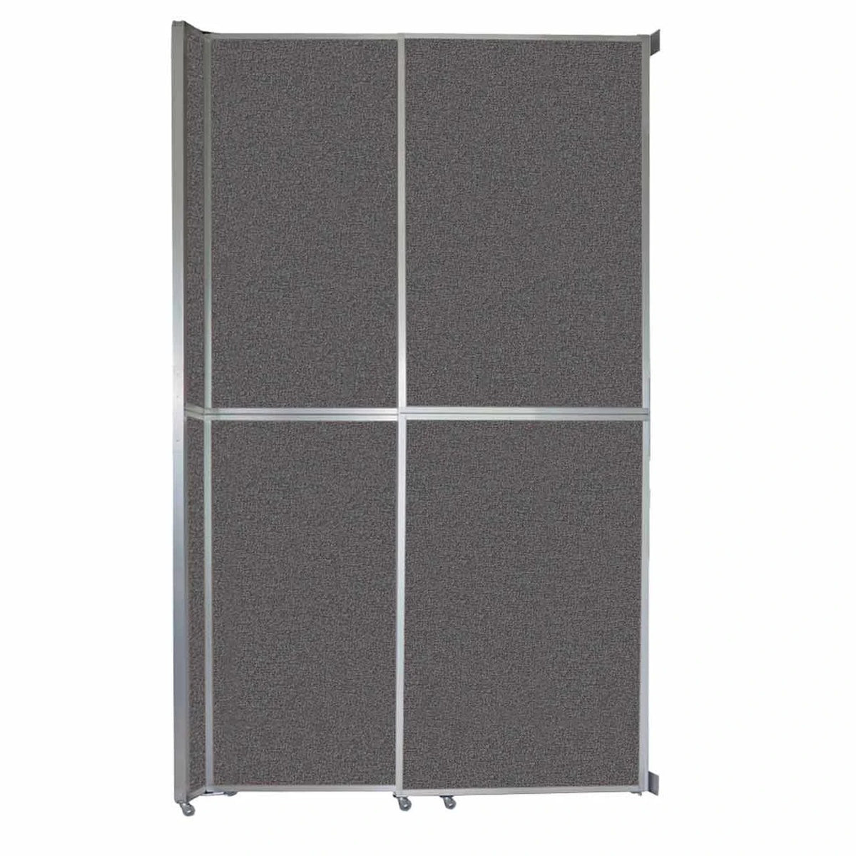 Versare Fabric Room Divider, Gray - 6 13/16' x 147"