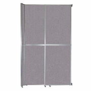 Versare Fabric Room Divider, Gray - 6 13/16' x 147"