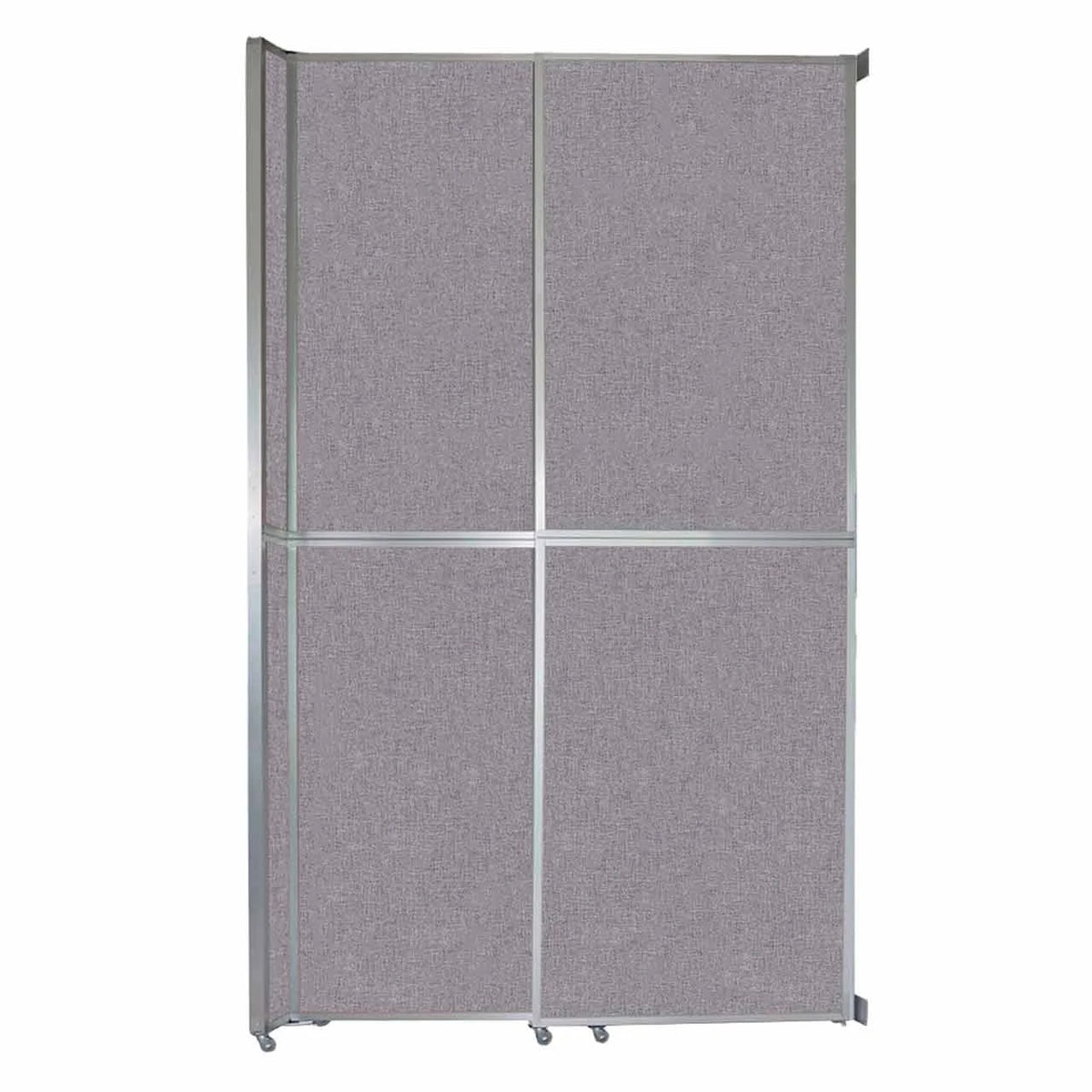 Versare Fabric Room Divider, Gray - 6 13/16' x 147"