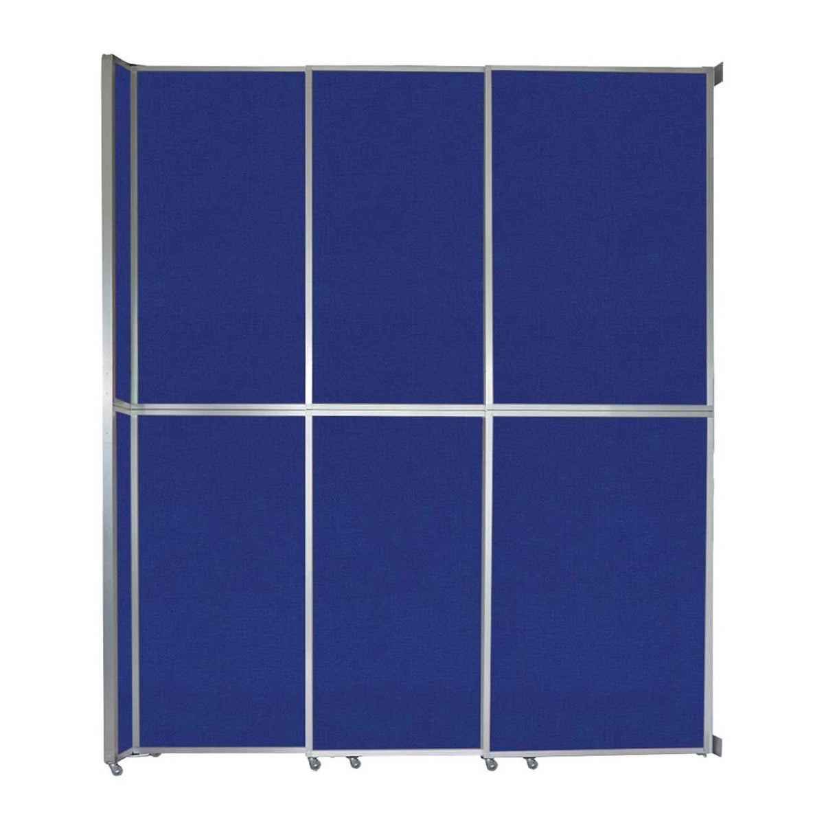 Versare Fabric Room Divider, Blue - 9 3/4' x 147"