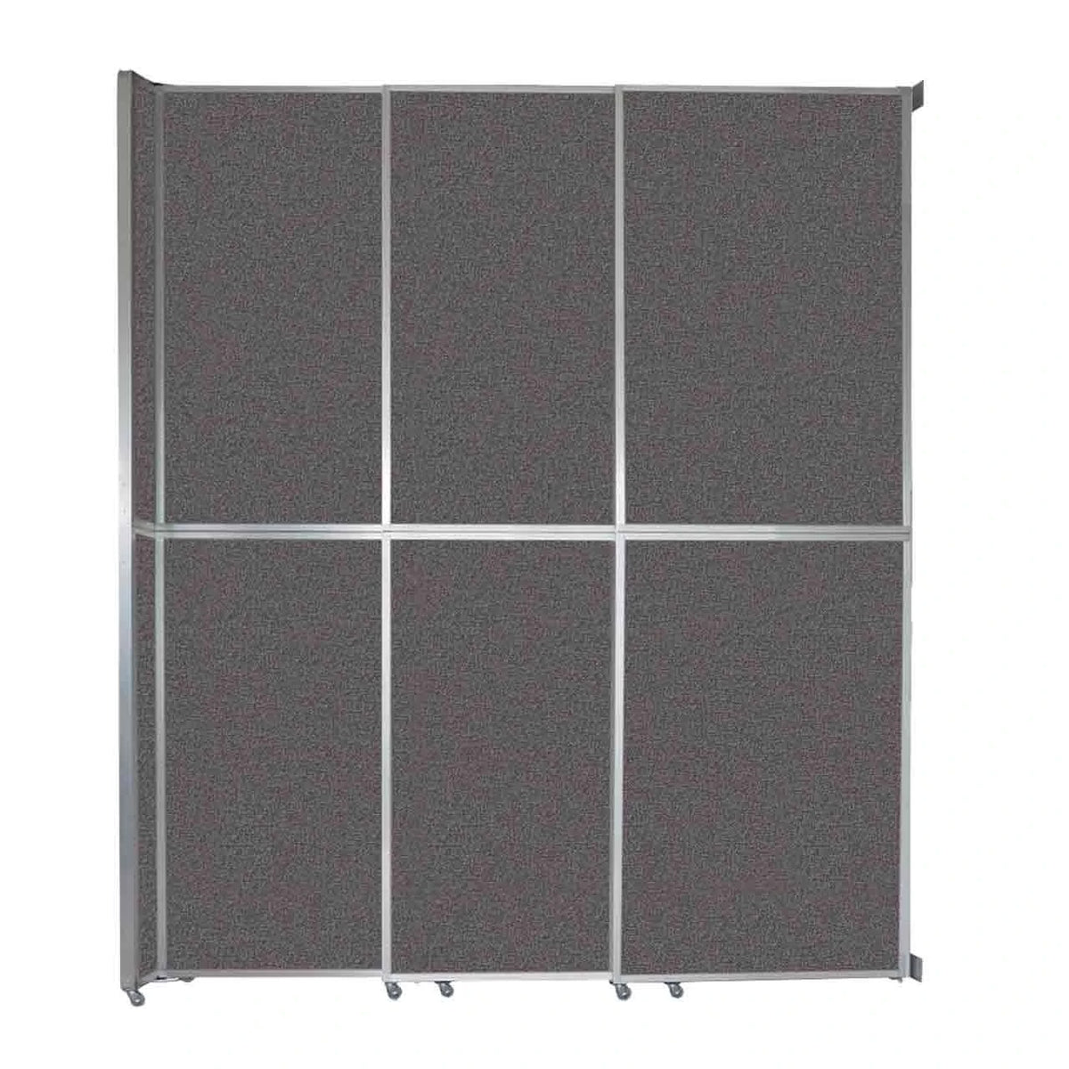 Versare Fabric Room Divider, Gray - 9 3/4' x 101 1/4"