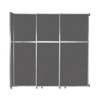 Versare Fabric Room Divider, Gray - 9 3/4' x 120 3/4"