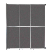 Versare Fabric Room Divider, Gray - 9 3/4' x 147"