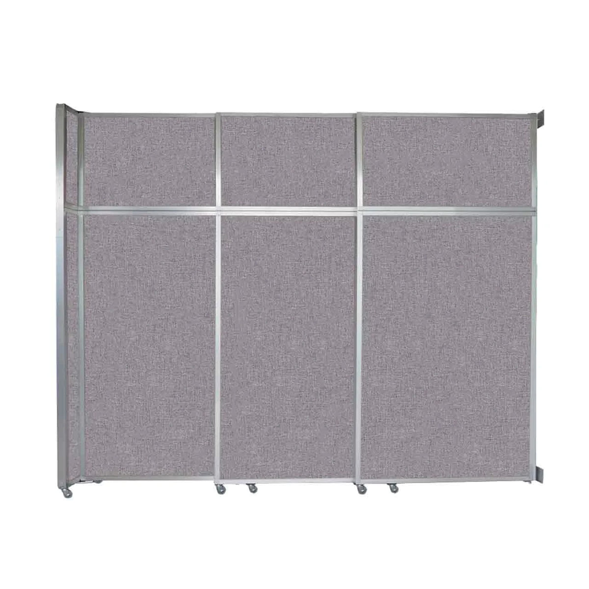 Versare Fabric Room Divider, Gray - 9 3/4' x 120 3/4"