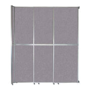 Versare Fabric Room Divider, Gray - 9 3/4' x 147"