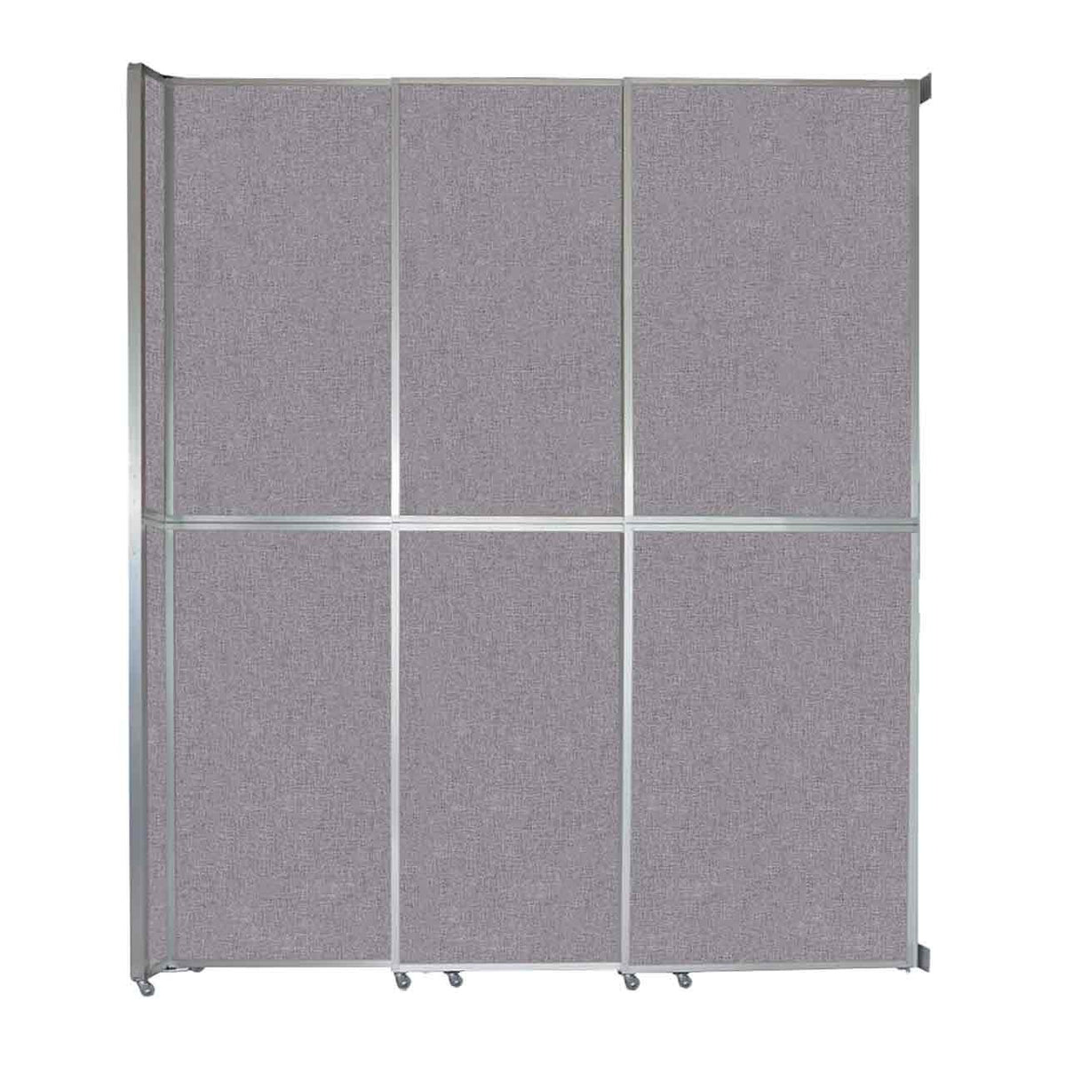 Versare Fabric Room Divider, Gray - 9 3/4' x 147"