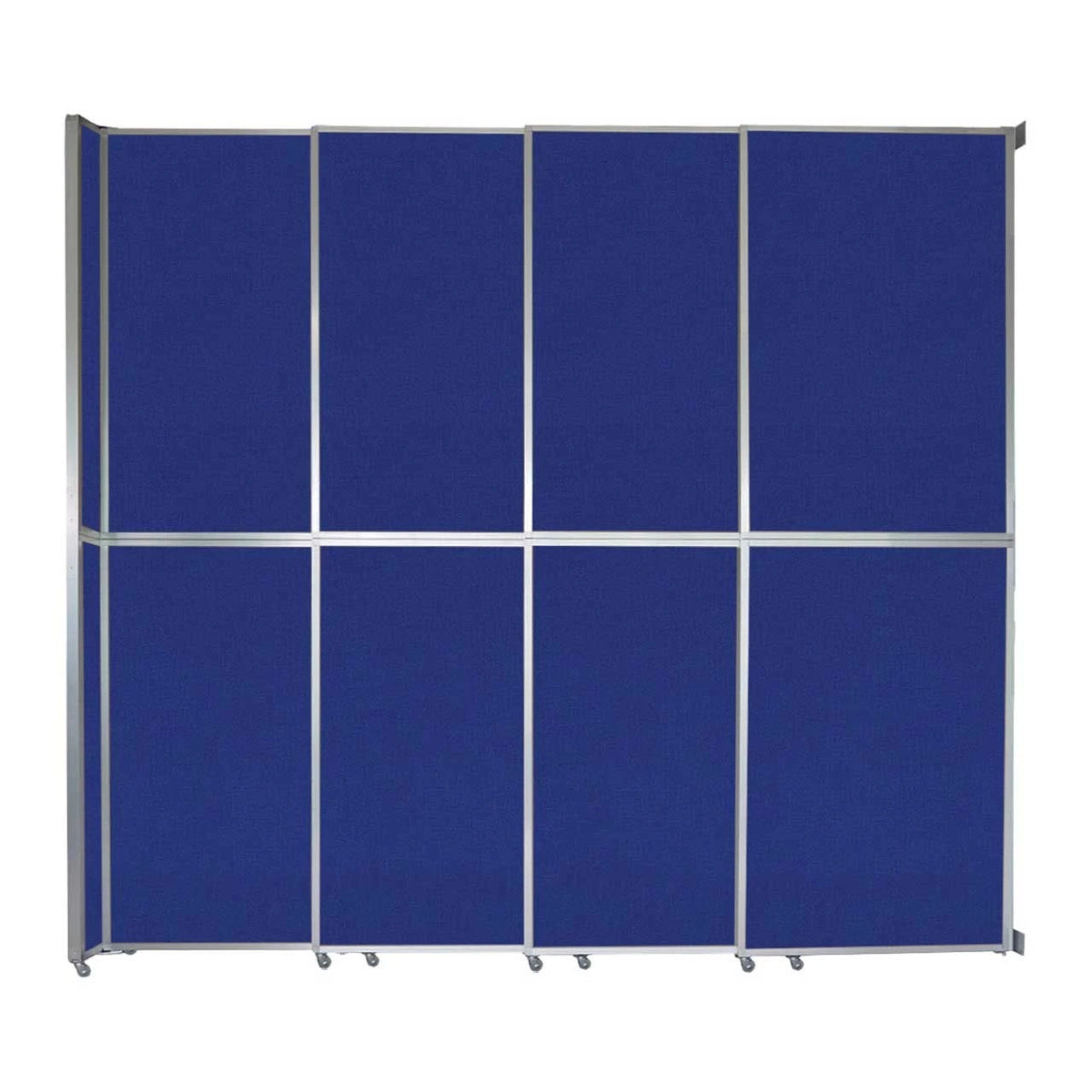 Versare Fabric Room Divider, Blue - 12 11/16' x 101 1/4"
