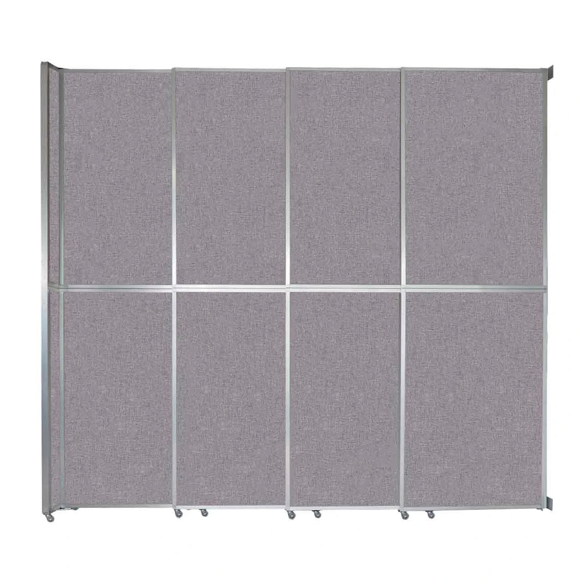 Versare Fabric Room Divider, Gray - 12 11/16' x 147"