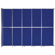 Versare Fabric Room Divider, Blue - 15 5/8' x 101 1/4"