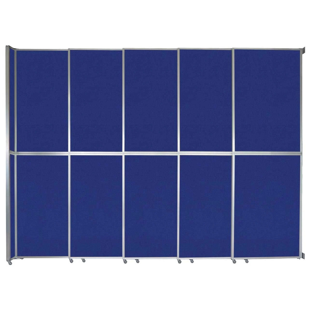 Versare Fabric Room Divider, Blue - 15 5/8' x 147"