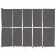 Versare Fabric Room Divider, Gray - 15 5/8' x 147"