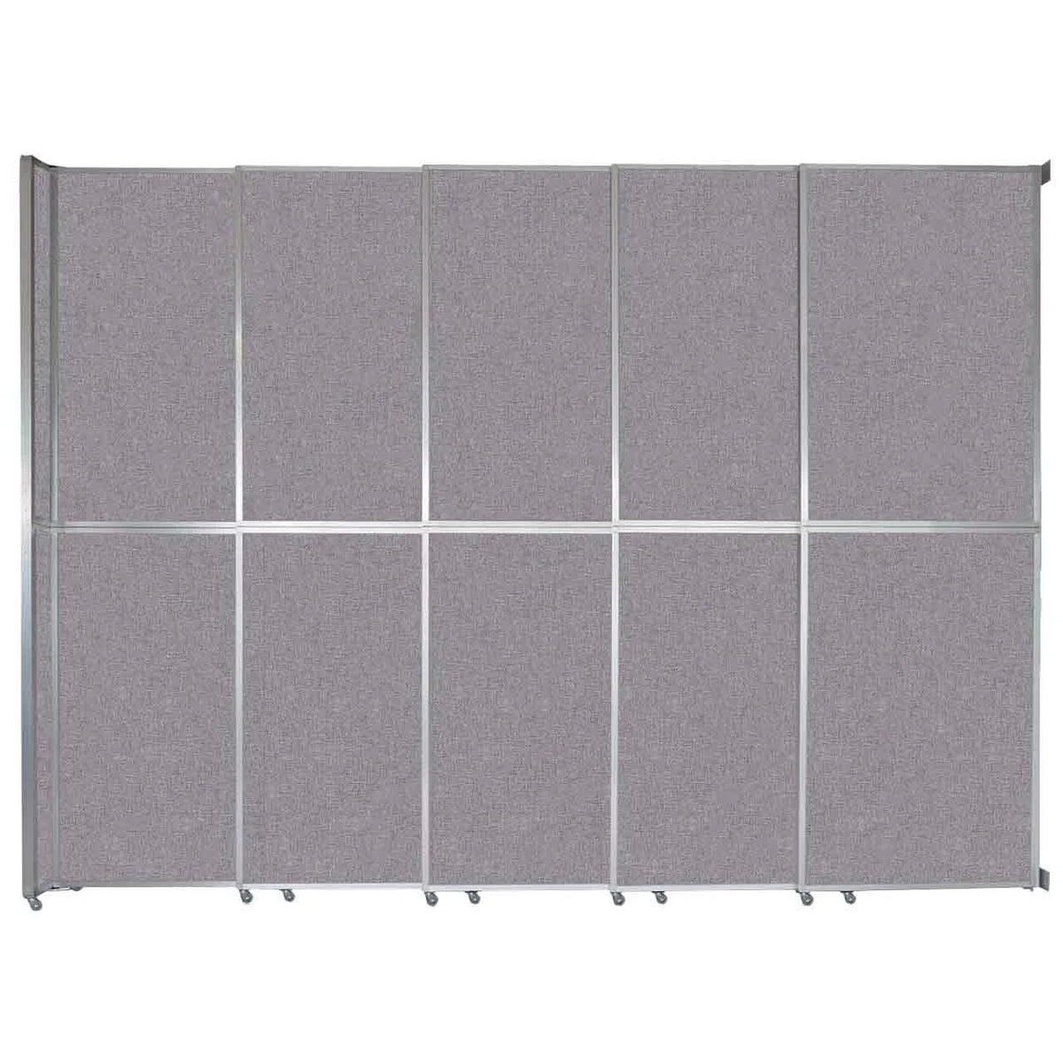 Versare Fabric Room Divider, Gray - 15 5/8' x 101 1/4"