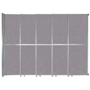 Versare Fabric Room Divider, Gray - 15 5/8' x 147"