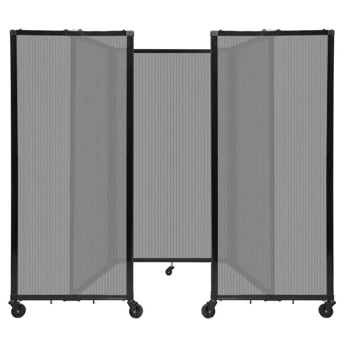 Versare Polycarbonate Room Divider, Gray - 8 1/2' x 60"