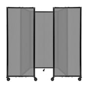 Versare Polycarbonate Room Divider, Gray - 8 1/2' x 72"