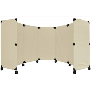 Versare Polyester Partition, 10' Wide, Beige - 48"